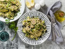 Pirinač, posno jelo, rižoto, pilav, tikvice