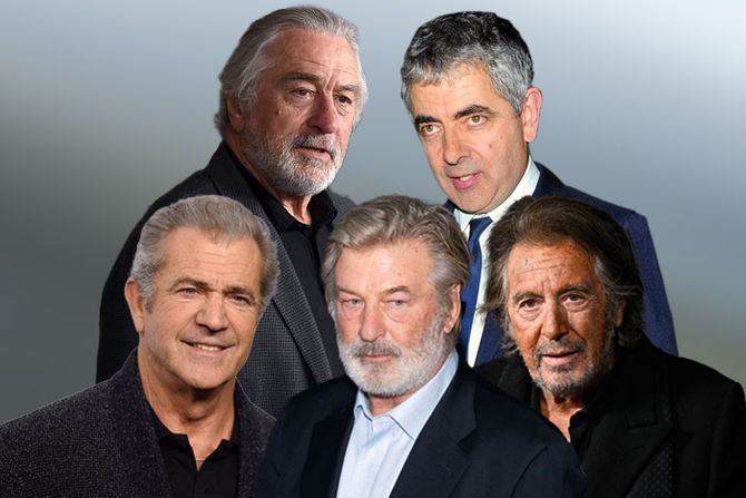 Rouan Etkinson, Al Paćino, Robert De Niro, Mel Gibson, Alek Boldvin