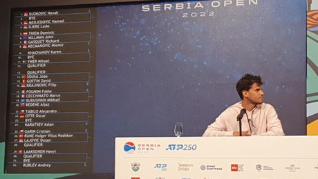 Žreb, Dominik TIm, Serbia Open