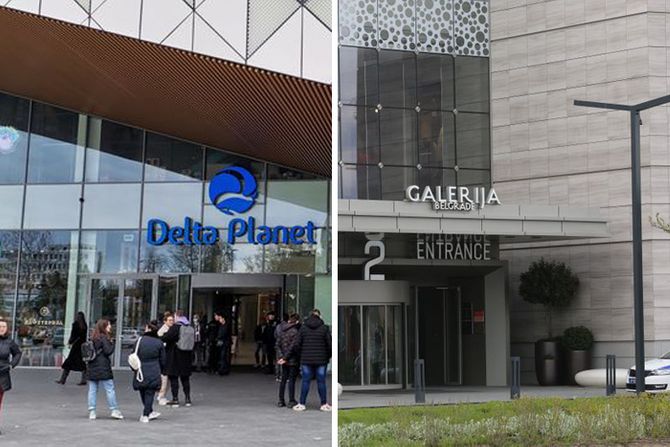 Delta planet, TC Galerija, Dojava o bombi