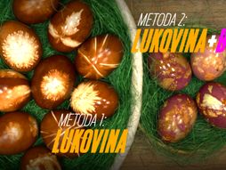 Farbanje jaja u lukovini