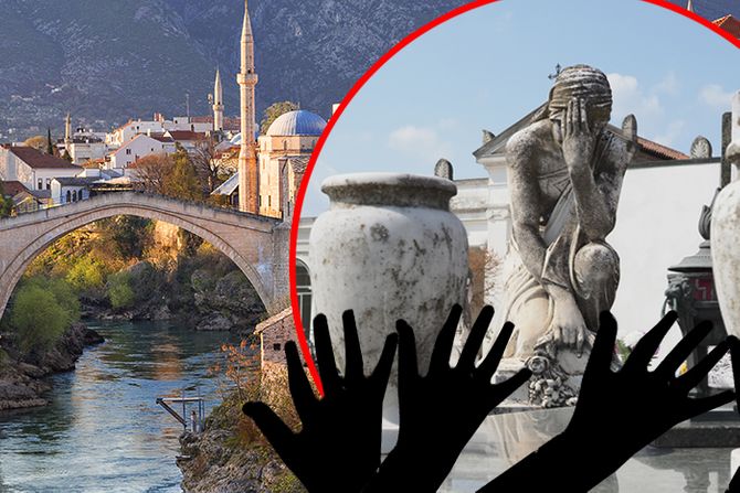 Mostar groblje Uskrs vaze krađa