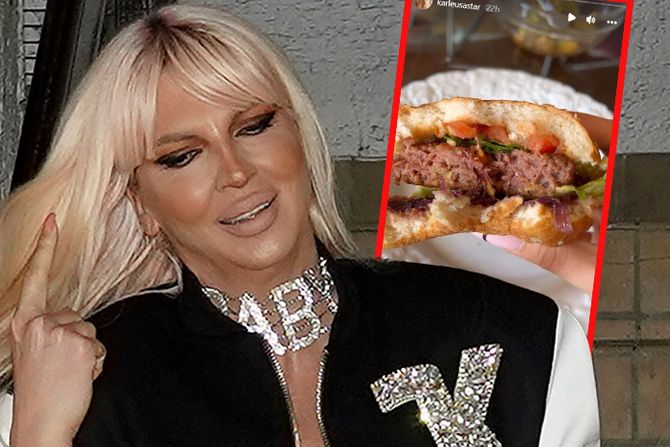 Jelena Karleuša, burger