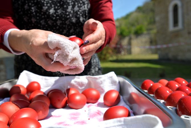 Fruška Gora manastir Rakovac Uskrs jaja