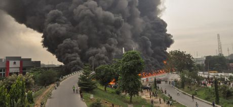 Nigerija Lasos eksplozija naftnog tankera