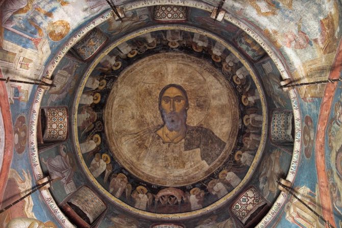 Freske, Isus Hrist, Hrist Pantokrator, Visoki Dečani