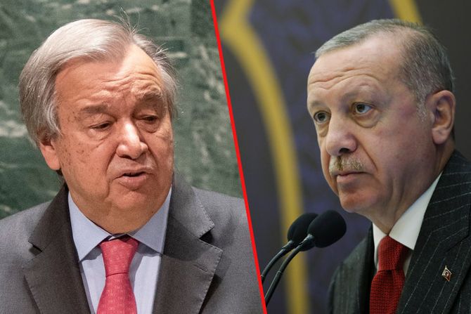 Antonio Guterres Gutereš, Erdogan