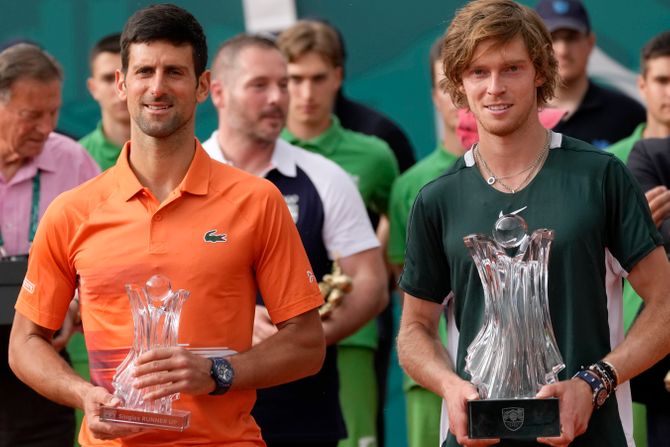 Novak Đoković, Andrej Rubljov Novak Đoković, Andrej Rubljov