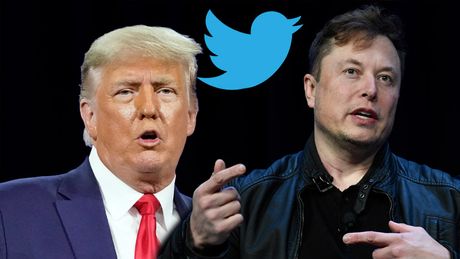 Donald Tramp, Elon Mask, Twitter