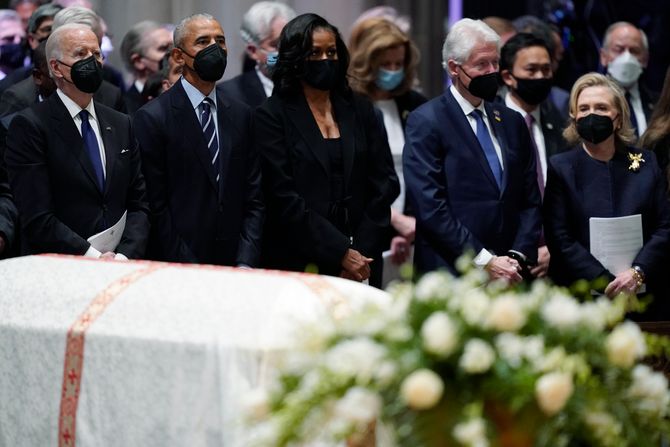 Medlin Olbrajt, sahrana Medlin Olbrajt, sahrana