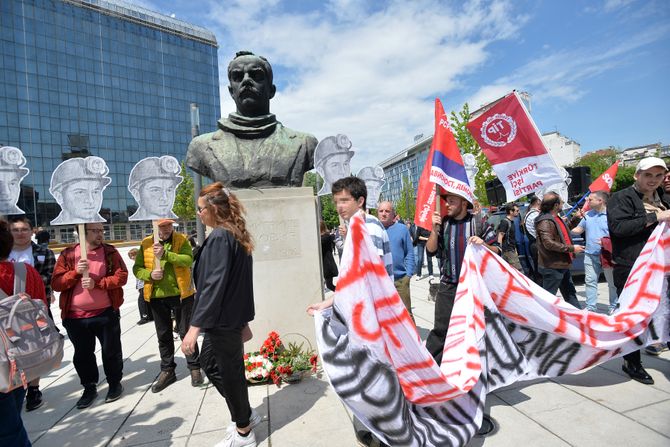 Beograd Međunarodni praznik rada protesti skup