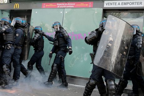 Francuska, pariz, protest, Prvi maj