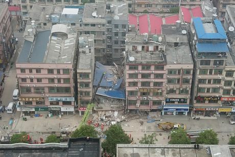 Kina, srušena zgrada