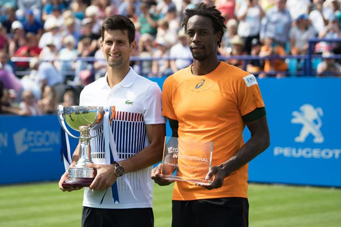 Novak Đoković i Gael Monfis Novak Đoković i Gael Monfis