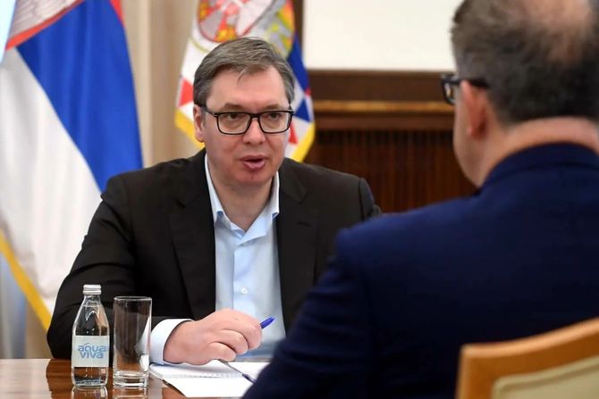 Aleksandar Vučić i Serž Bramerc