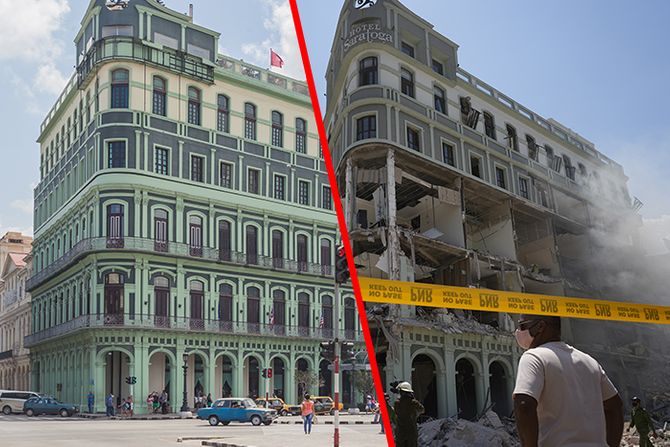 Kuba Havana Hotel Saratoga eskplozija nekad i sad