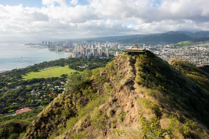 Diamond Head State spomenik Havaji vidikovac