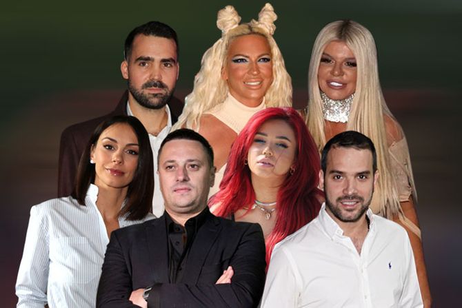 Jelena Karleuša, Sloboda Mićalović, Anđela Ignjatović Breskvica, Dara Bubamara, Miodrag Radonjić, Filip Živojinović, Andrija Milošević