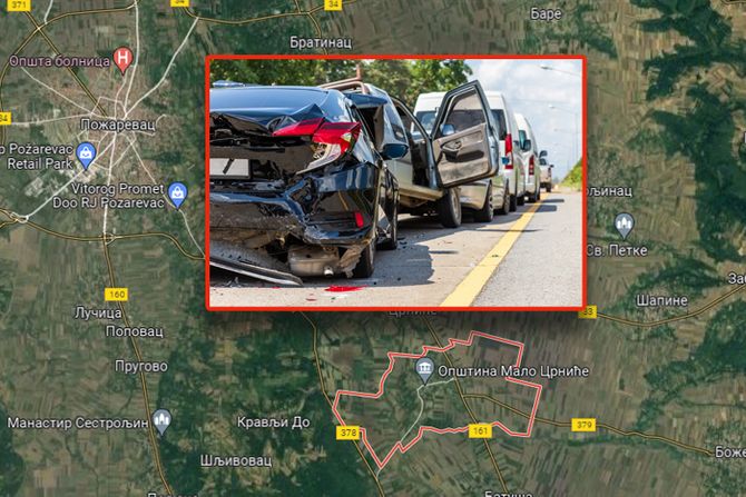 Požarevac Malo Crniće sudar Požarevac Malo Crniće sudar