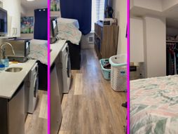 Žena živi u malom stanu