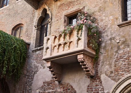 Verona, terasa balkon Romeo i Julija