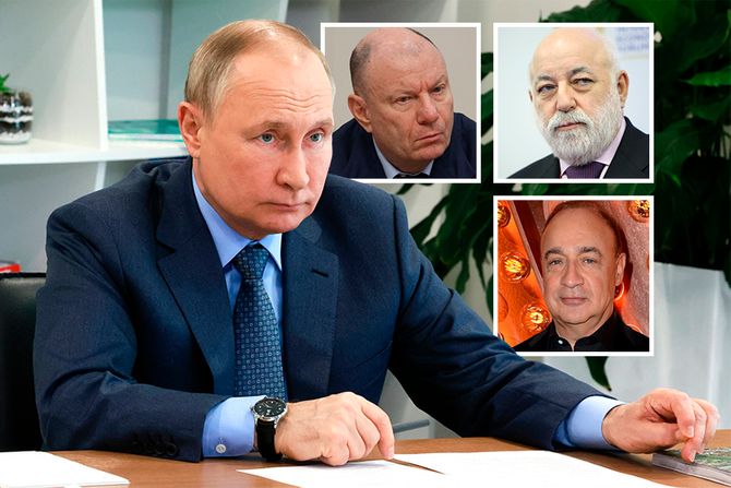 Vladimir Putin, Vladimir Potanin, Len Blavatnik, Viktor Vekselberg