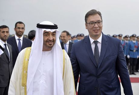 Aleksandar Vučić, seik Muhamed bin Zajed al Nahjan