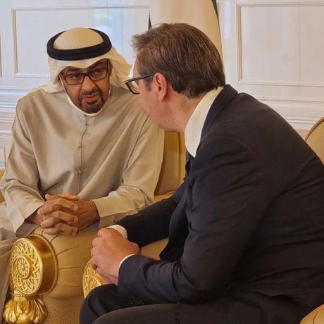 Predsednik UAE šeik Mohamed bin Zayed Al Nahyan, Aleksandar Vučić