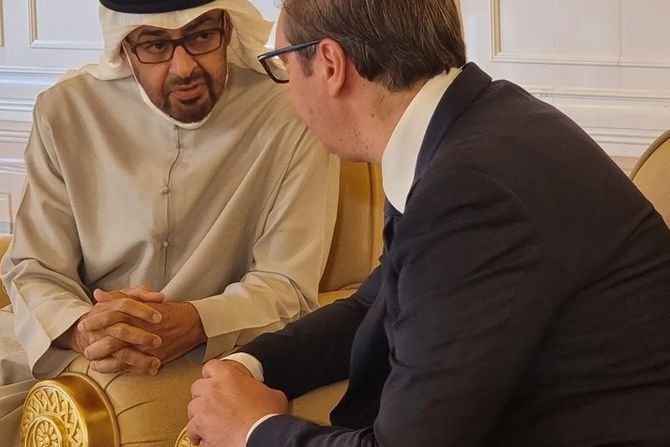 Predsednik UAE šeik Mohamed bin Zayed Al Nahyan, Aleksandar Vučić