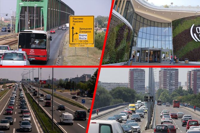 Ada Mall, Ada Mol, Brankov most, Gazela, Pančevački most