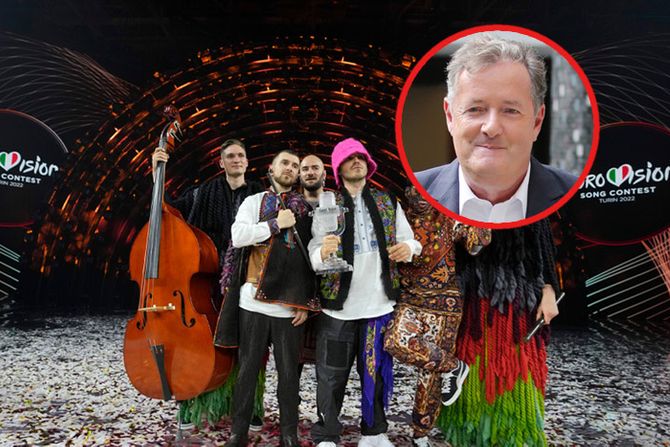 Piers Morgan i pobednici Evrovizije Kalush orchestra