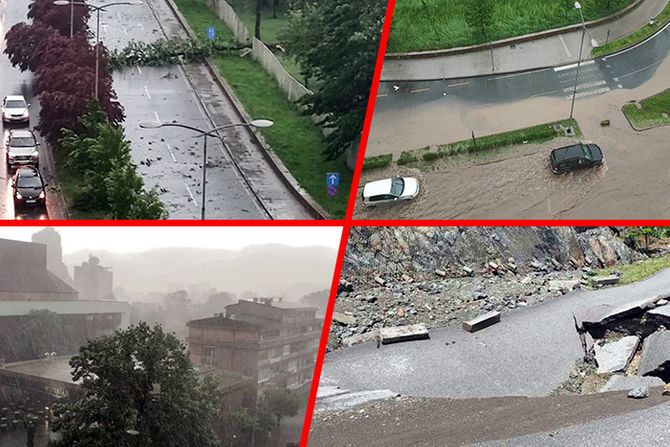 Olujno nevreme kiša Zenica Olujno nevreme kiša Zenica