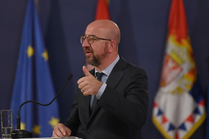 Aleksandar Vučić Šarl Mišel Charles Michel