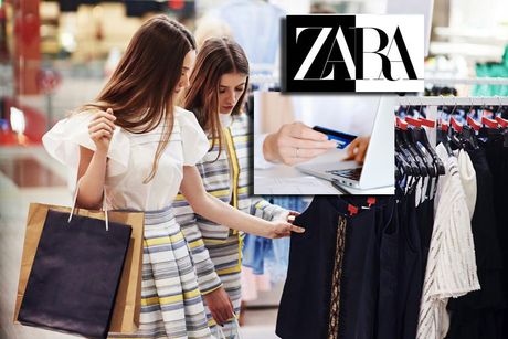 Online plaćanje šoping, kupovina Zara