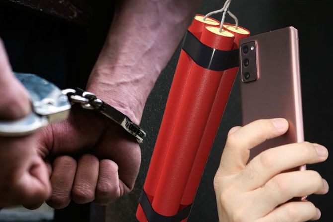 Hapšenje mobilni bomba Hapšenje mobilni bomba