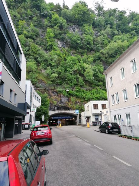 Parking garaža Salcburg stena Austrija