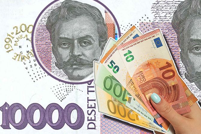 Slovenija novac tolar tolarjev 10000