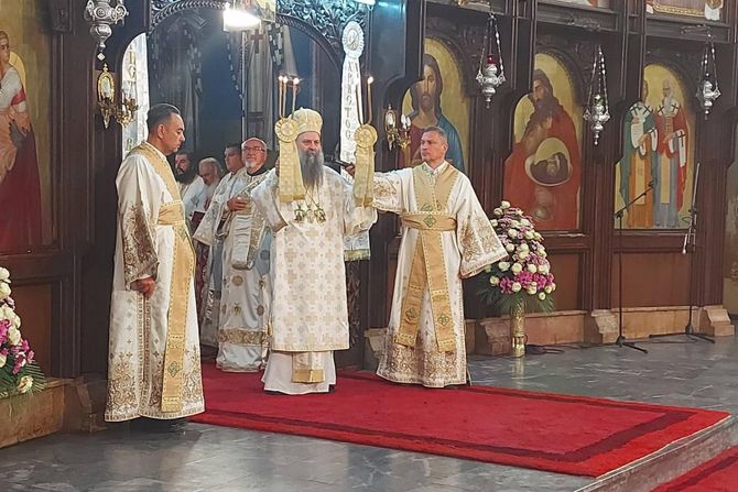 Liturgija u Sabornom hramu u Skoplju u Makedoniji