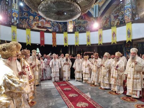 Liturgija u Sabornom hramu u Skoplju u Makedoniji