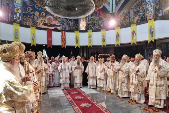 Liturgija u Sabornom hramu u Skoplju u Makedoniji