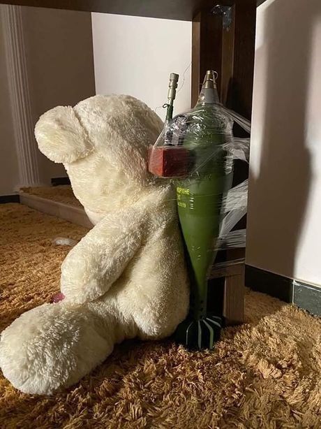 Plišani meda sa bombom