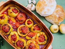 Punjene paprike, kuvana jela, jelo, paprika