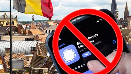 Belgija Signal aplikacija zabrana