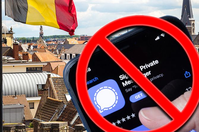 Belgija Signal aplikacija zabrana