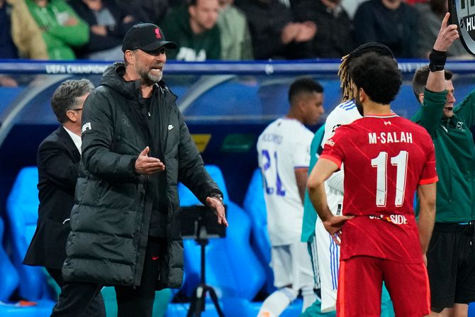 Finale Lige šampiona FK Liverpul - FK Real Madrid Jirgen Klop Mohamed Salah Finale Lige šampiona FK Liverpul - FK Real Madrid Jirgen Klop Mohamed Salah