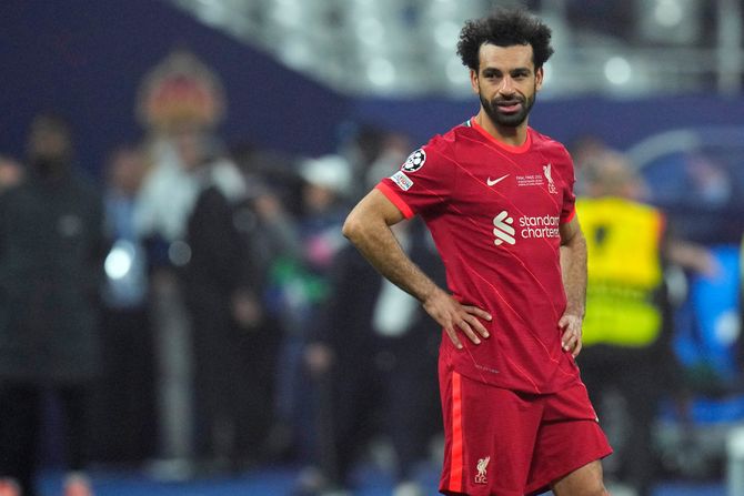 Finale Lige šampiona FK Liverpul - FK Real Madrid Mohamed Salah