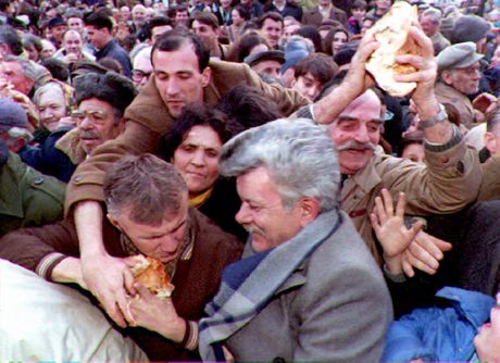 Srbija, inflacija, Božić, česnica, 1994