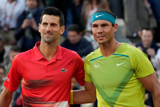 Novak Đoković Rafael Nadal Rolan Garos