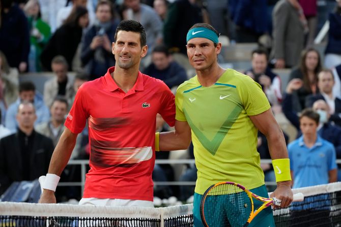 Novak Đoković Rafael Nadal Rolan Garos