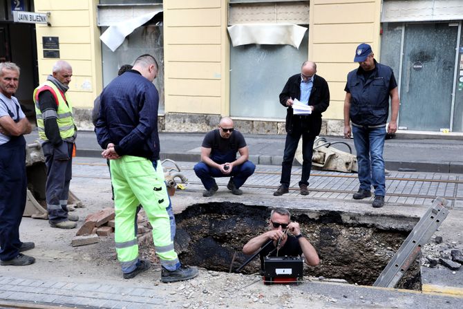 Zagreb požar probijanje gasovoda nakon popravke vodovodne cevi